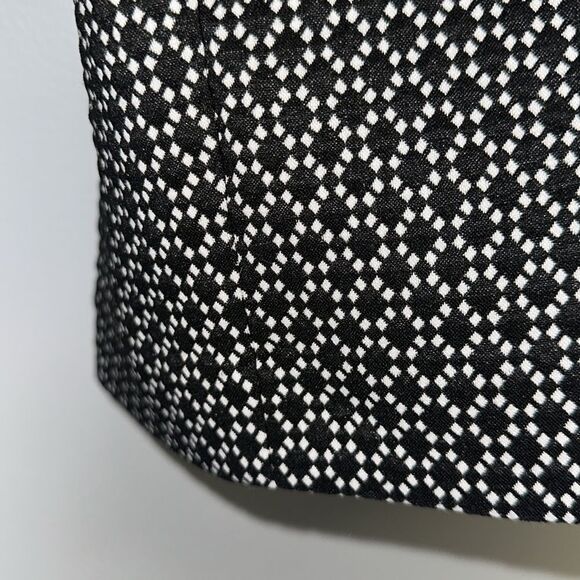 ELLE XXL Black White Pull On Stretch Pencil Skirt - Picture 5 of 11